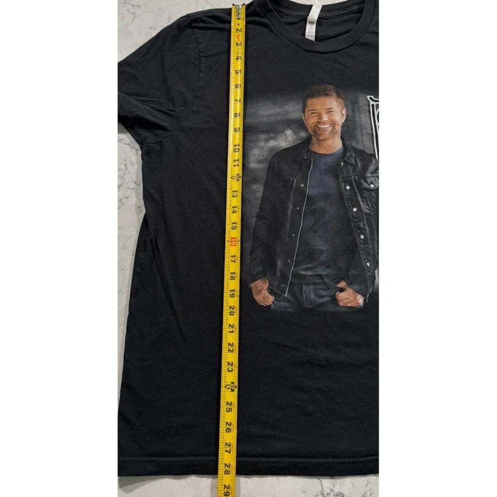 Josh‎ Turner Country Music Tour T-Shirt Unisex XL Black Graphic Double Sided Tee